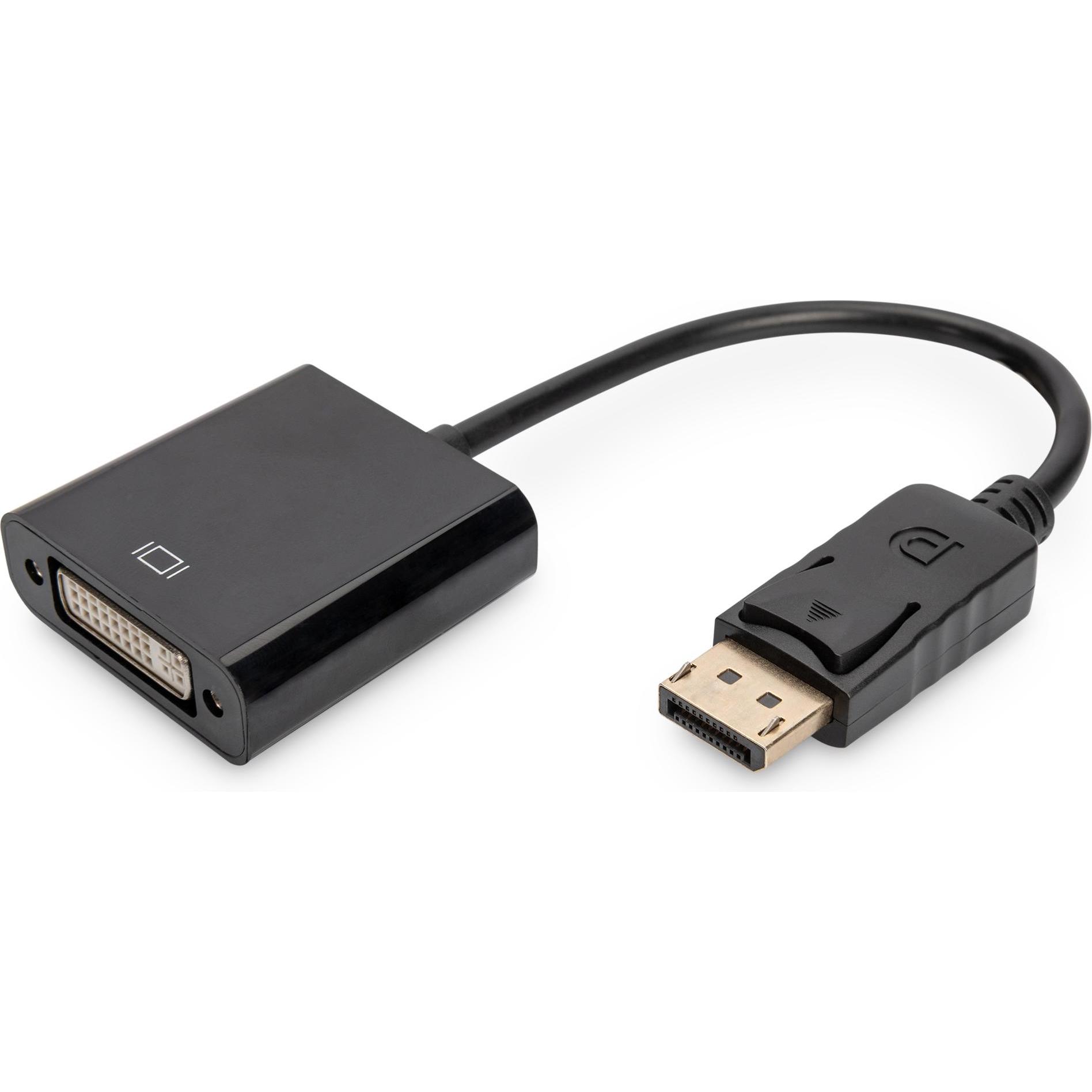 Digitus Nero Displayport — Dvi (Dvi, 15 Cm), Adattatore Dati + Video,