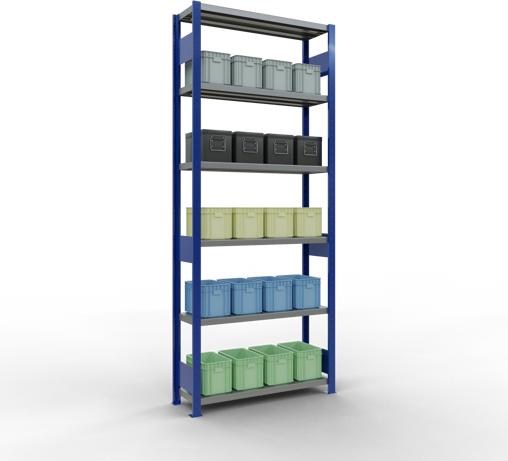 Actual product image Schulte Lagertechnik MULTIplus330 basic racking system with length ledgers