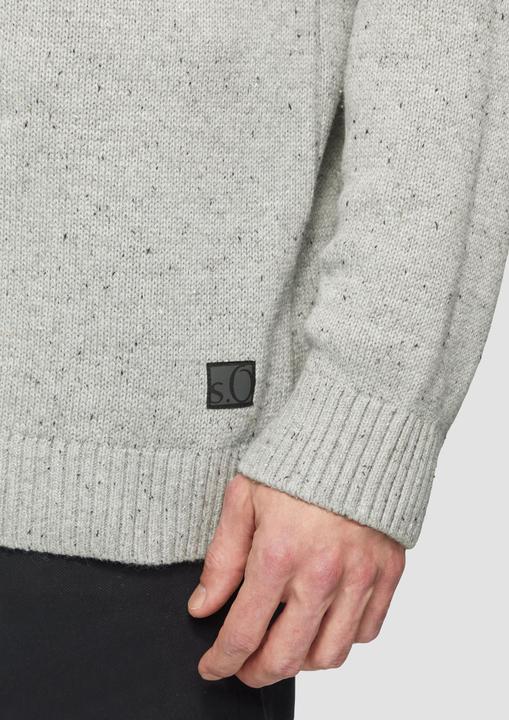 Produktbild S.Oliver Strickpullover Crew-Neck-Pullover mit Farbeffekt (XXL)