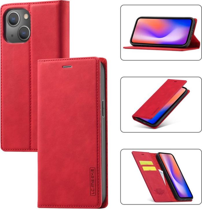 Immagine prodotto Cover-Discount iPhone 13 mini - Stand Flip Case Cover rosso (Apple iPhone 13 mini)