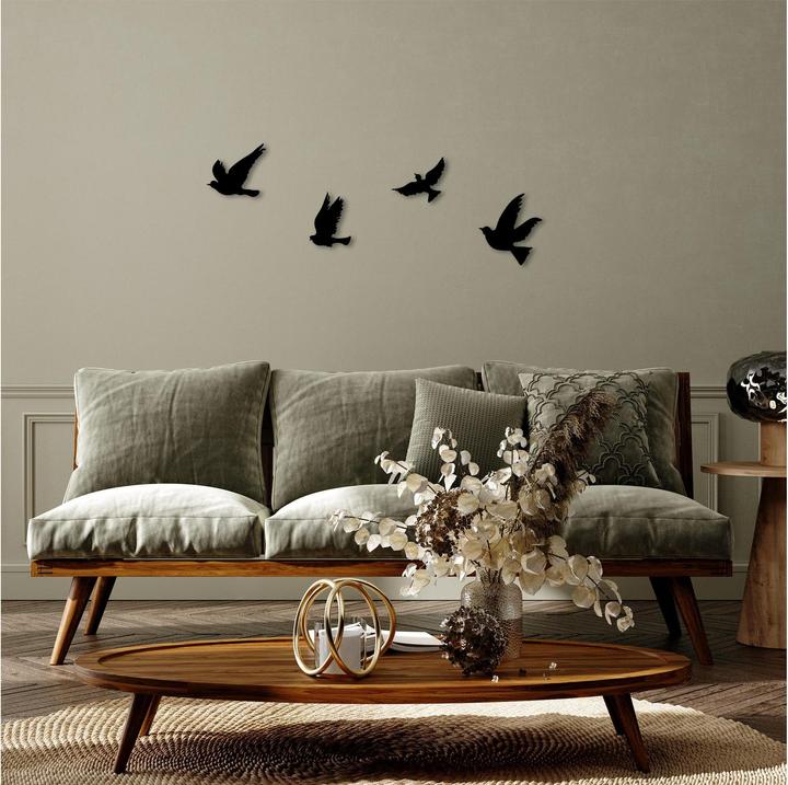Actual product image Wallxpert Wall decoration birds 4-piece (4 x 35 x 36.5 cm)