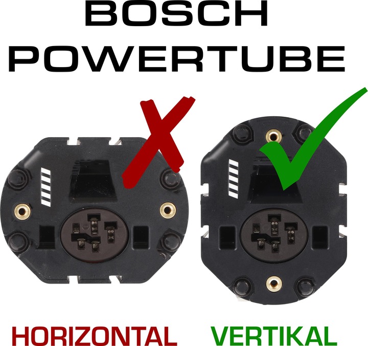Actual product image E-Bike-Vision Battery Bosch Active (Plus) / Performance (CX) Intube vertical (461 Wh, E-Bike battery)