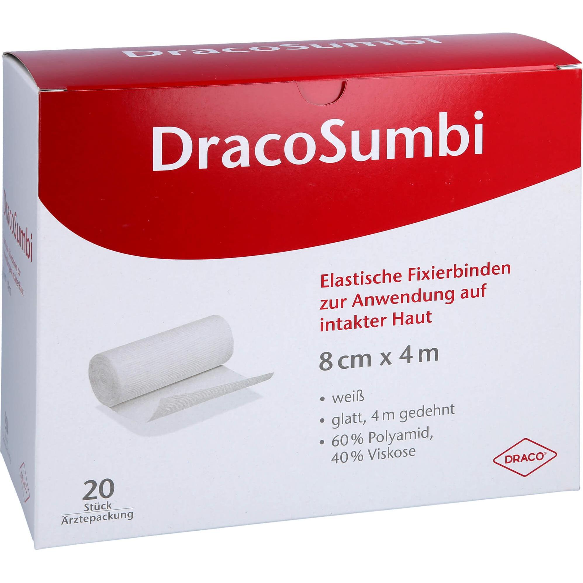 Dracco, Verbandsmaterial, DracoSUMBI FIXIERB WEISS 8CM, 20 St BIN