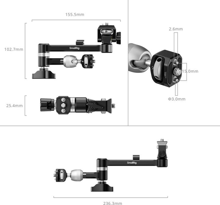 Produktbild SmallRig Magic Arm Support, Zubehörtyp: Halterung