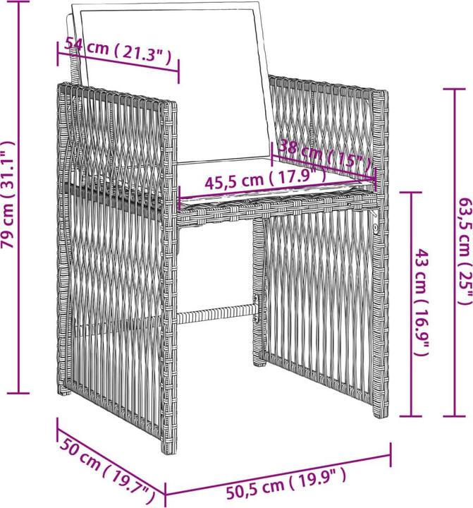 Produktbild vidaXL Gartenstuhl