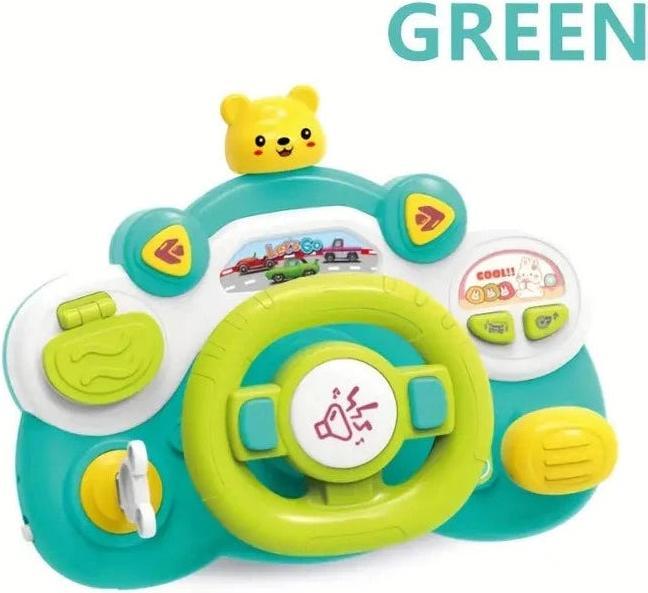 Actual product image Activity Board Versatile steering wheel toy for simulating driving experiences with sound and light effects