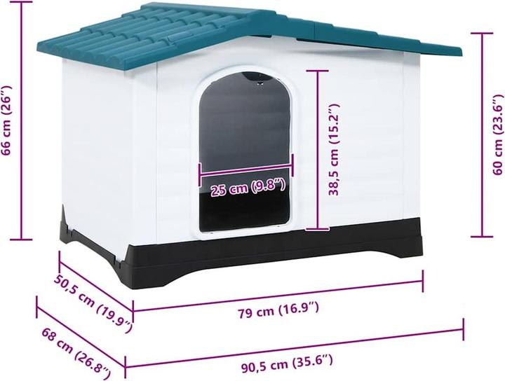 Actual product image vidaXL Joelie (Dog house)