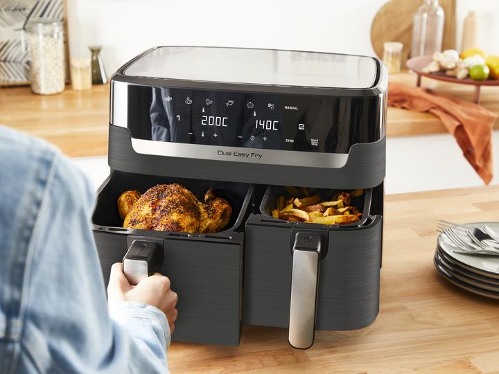 Productafbeelding Tefal Dual Easy Fry & Grill EY905B - Friteuse - 2700W - 8,3L