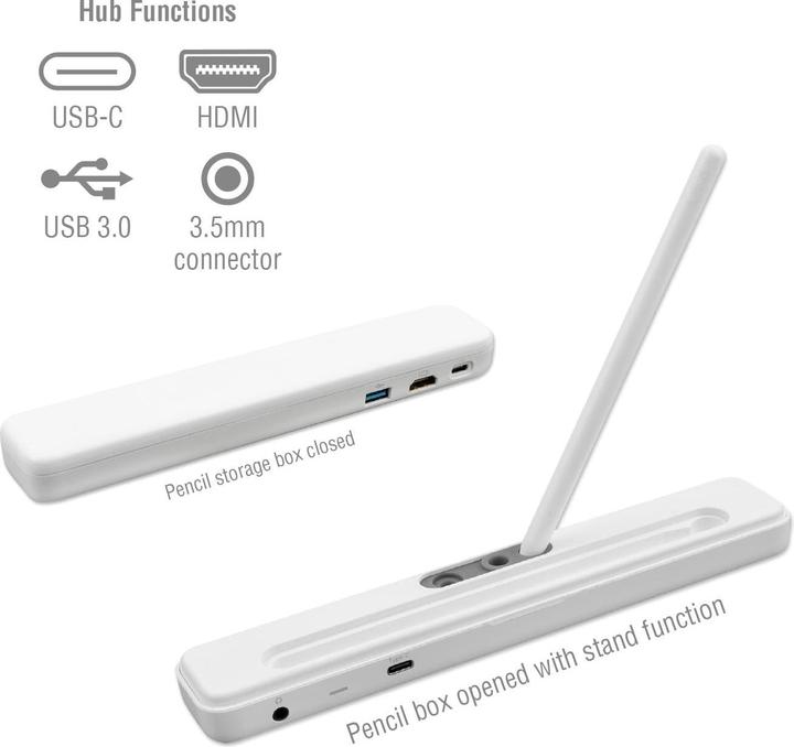 Produktbild 4smarts 4in1 Hub mit Etui (USB-C)