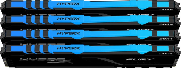 Produktbild HyperX DDR4-RAM FURY RGB 3600 MHz 4x 32 GB (4 x 32GB, 3600 MHz, DDR4-RAM, DIMM)