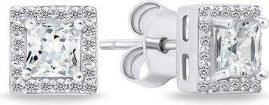 Image du produit Brilio Silver - Boucles d'oreilles en argent brillant avec zircons clairs EA613W
