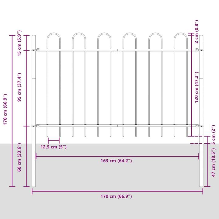 Produktbild vidaXL Zaunpaneel