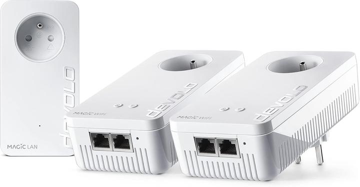 Image du produit Devolo Kit multiroom WiFi 6 adaptateurs CPL, ports Ethernet Gigabit, idéal télétravail et streaming (2400 Mbit/s)