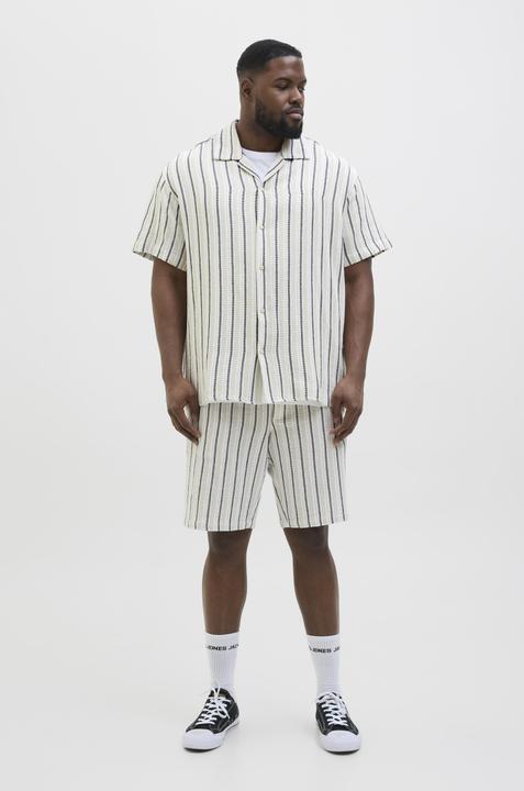 Produktbild Jack & Jones Jorcoba Stripe Resort Shirt Ss Sn Pls (4XL)