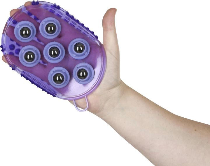 Actual product image Kerbl Magnetic massage curry comb purple