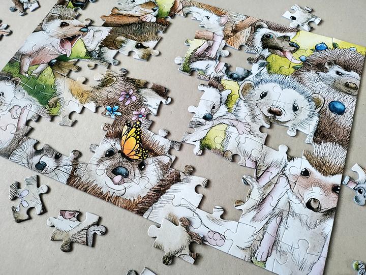 Produktbild Tactic Puzzle Lovers Hedgehogs 100 pcs puzzle (100 Teile)