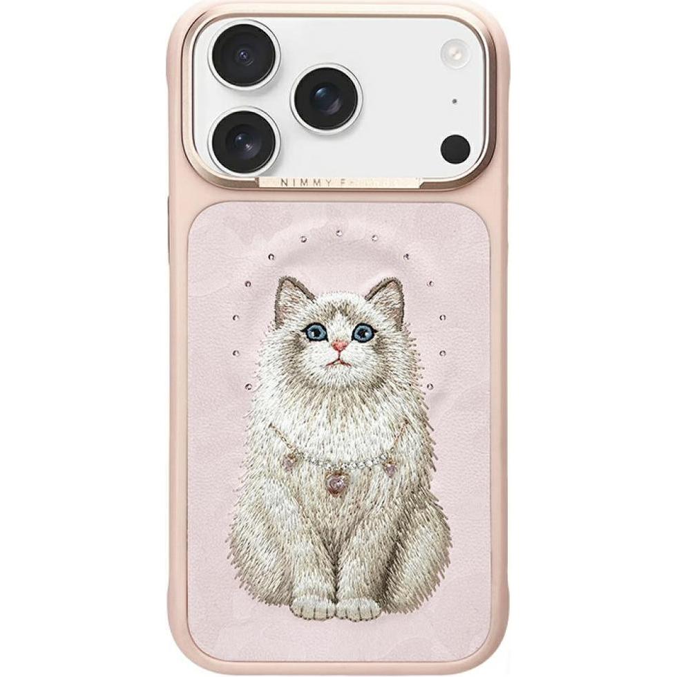 Nimmy Etui Lucky Fashion Cat MagSafe do iPhone 17 Pro różowy (Apple iPhone 17 Pro), Cover smartphone, Pink