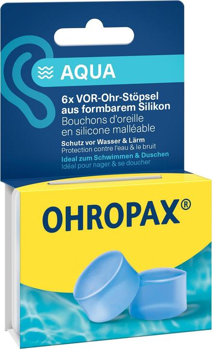 Actual product image Ohropax Silicon Aqua (6 x)