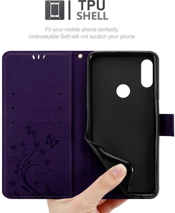 Actual product image Cadorabo Flower Book Cover (Xiaomi Redmi Note 7)