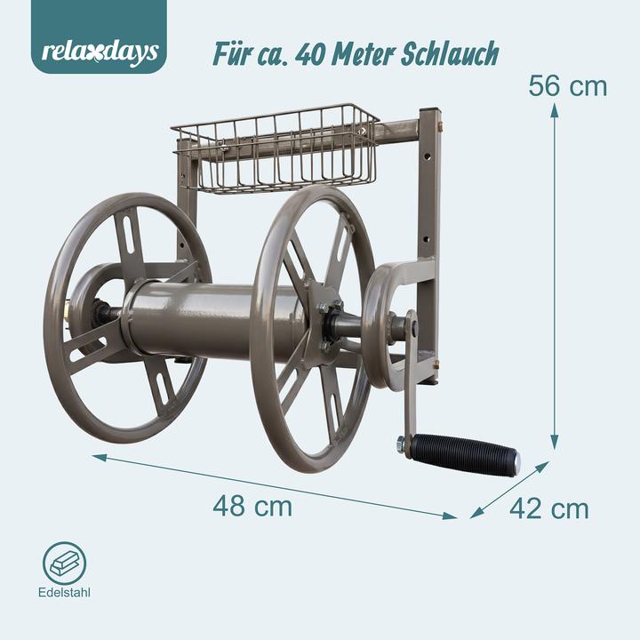 Actual product image Relaxdays hosereel