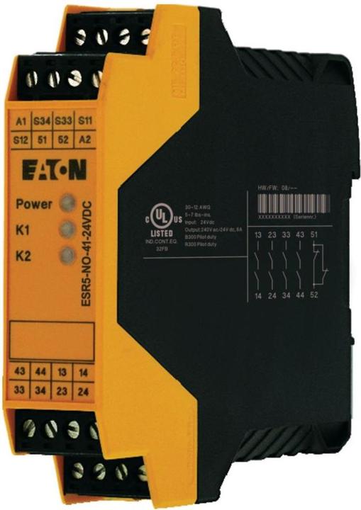 Produktbild Eaton Sicherheitsrelais ESR5-NO-41-24VDC Betriebsspannung: 24 V/DC (B x H x T) 22.5 x 99 x 114.5mm