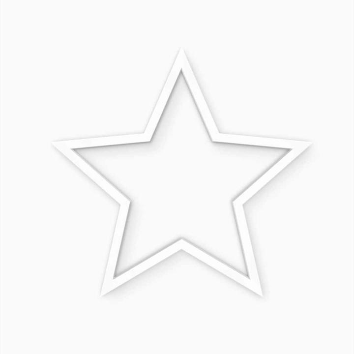 Trenddeko Lettre décorative 3D étoile 02