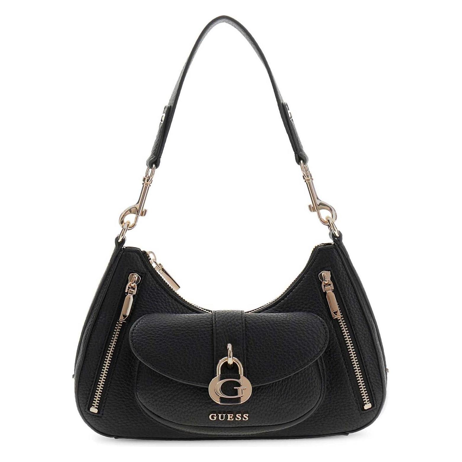 Guess, Vrouwen, Handtas, Jessa Shoulder Bag, Zwart