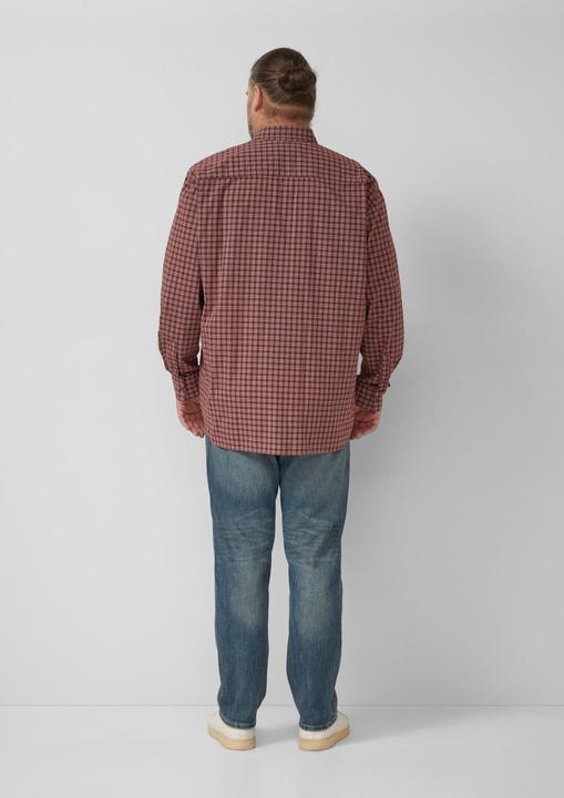 Immagine prodotto s.Oliver Hemd Regular Fit: Elastisches Button-Down-Hemd mit Karomuster (5XL)