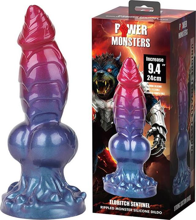 Power Monsters Eldritch Sentinel – Rippled Monster Dildo – 24 cm – Mix Color