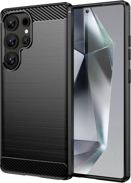 Actual product image Cover-Discount Galaxy S25 Ultra - Metall Carbon Look Hülle (Samsung Galaxy S25 Ultra)