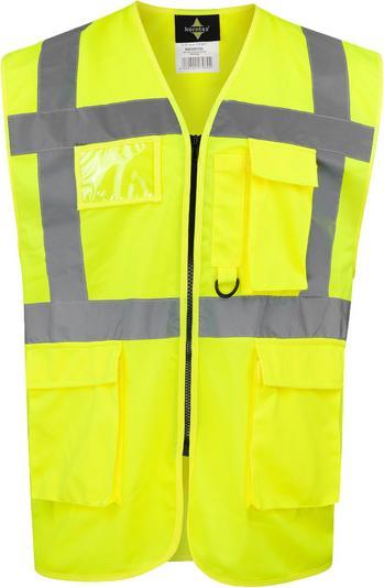 Productafbeelding Korntex Comfort Warnweste "Hamburg" - Multifunktioneel - Signaal-Gelb - XL (XL)