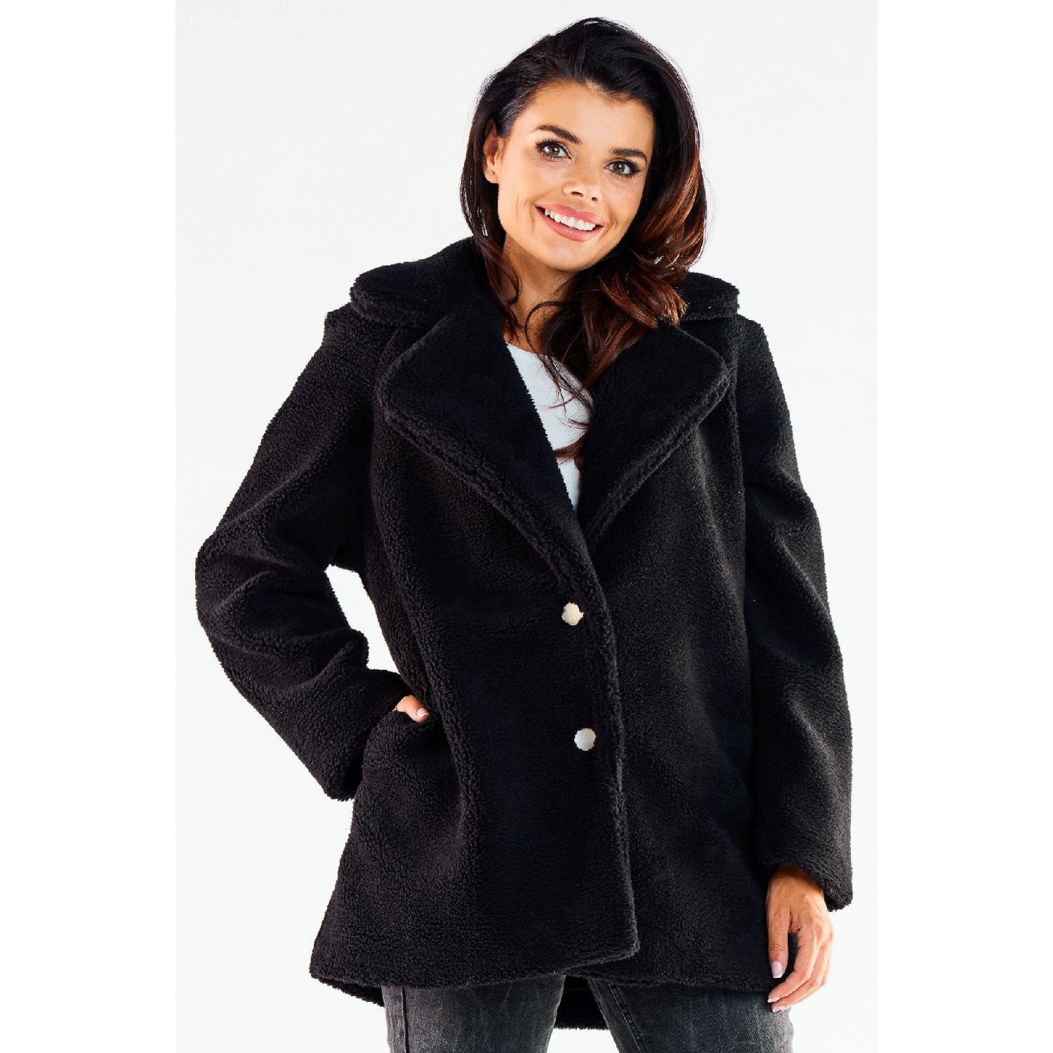 Awama, Damen, Jacke, Mantel model (S, M), Schwarz, M, S