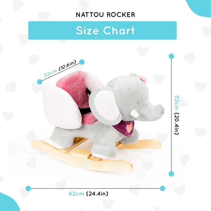 Actual product image Nattou Schaukeltier Elefant Adèle