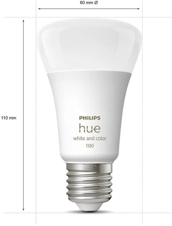 Produktbild Philips Starterset White & Color Ambiance, 2 x E27, 75 W, Bridge (E27, 800 lm, 1 x)