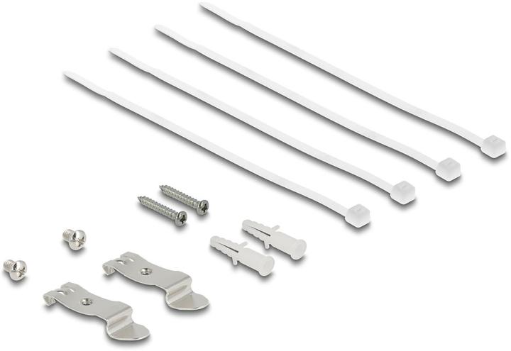 Actual product image Delock Mini Desktop Patchpanel RJ45 jack 4 port Cat.6A shielded black - for