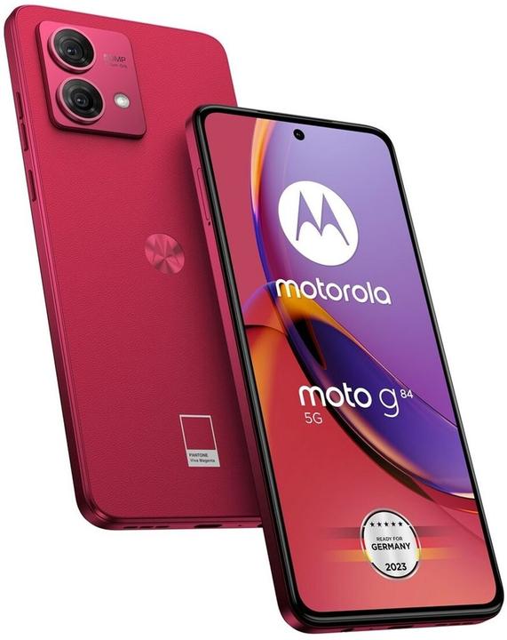 Produktbild Motorola Moto G84 (256 GB, Viva Magenta, 6.50", Hybrid Dual SIM, 5G)