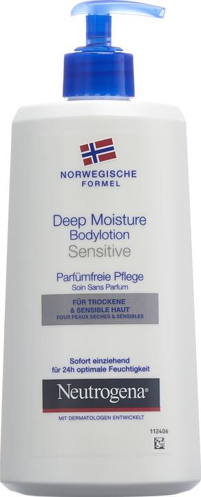 Actual product image Neutrogena Deep Moisture Body Lotion Sensitive (Body cream, 400 ml)
