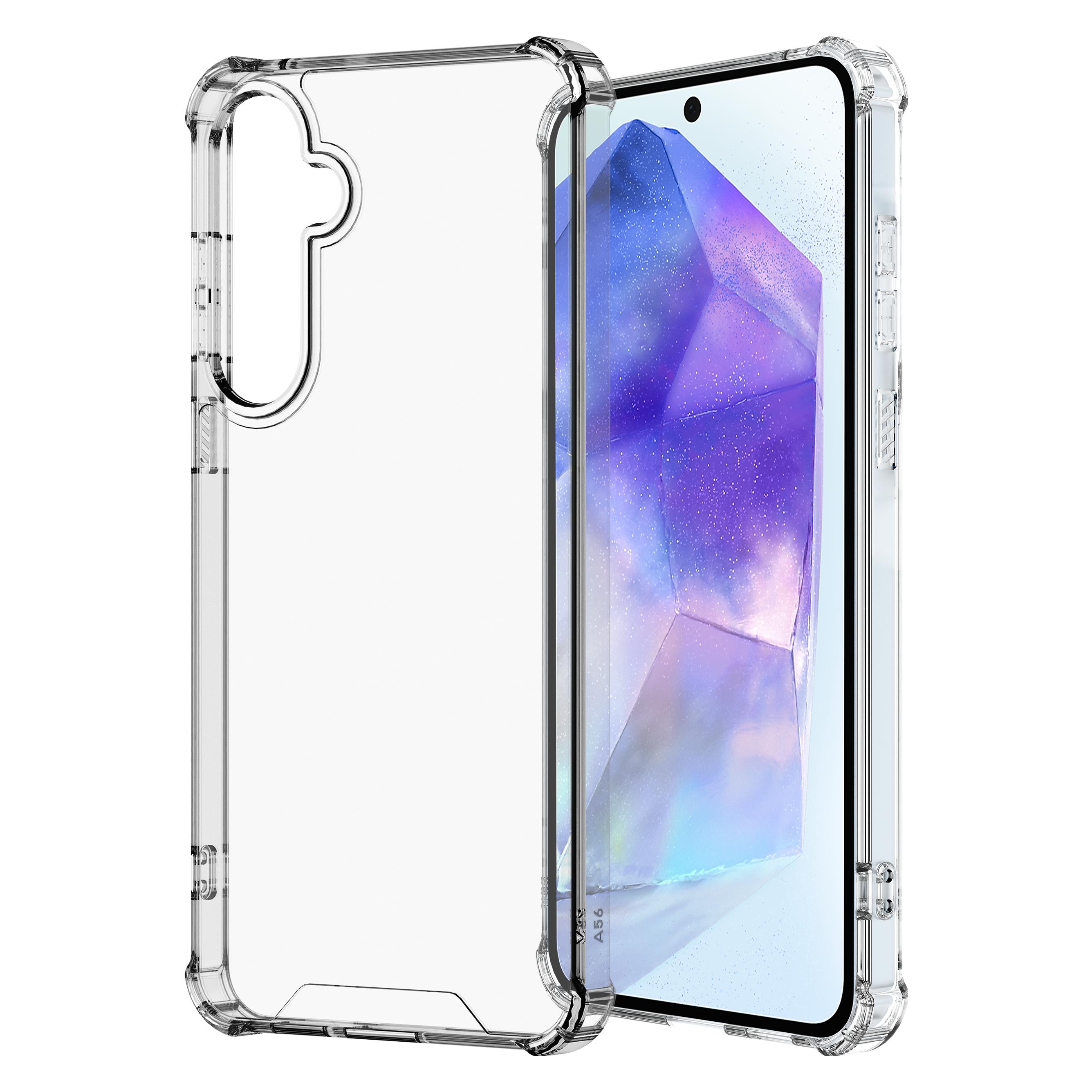 Cazy Impact Case Geeignet Für Samsung Galaxy A55, Optimaler Schutz, Stossfest (Samsung Galaxy A55), Smartphone Hülle, Transparent