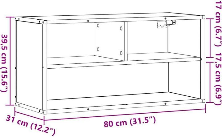 Produktbild vidaXL TV-Schrank (80 x 31 x 39.50 cm)