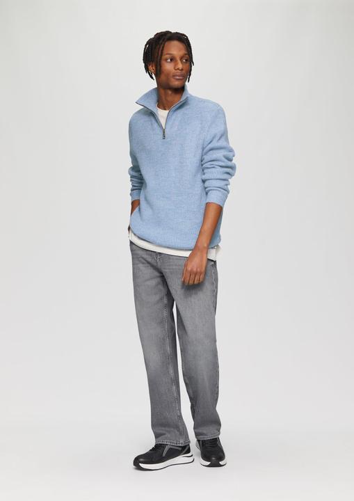 Produktbild S.Oliver Strickpullover Strick-Troyer mit Rippstruktur (S)