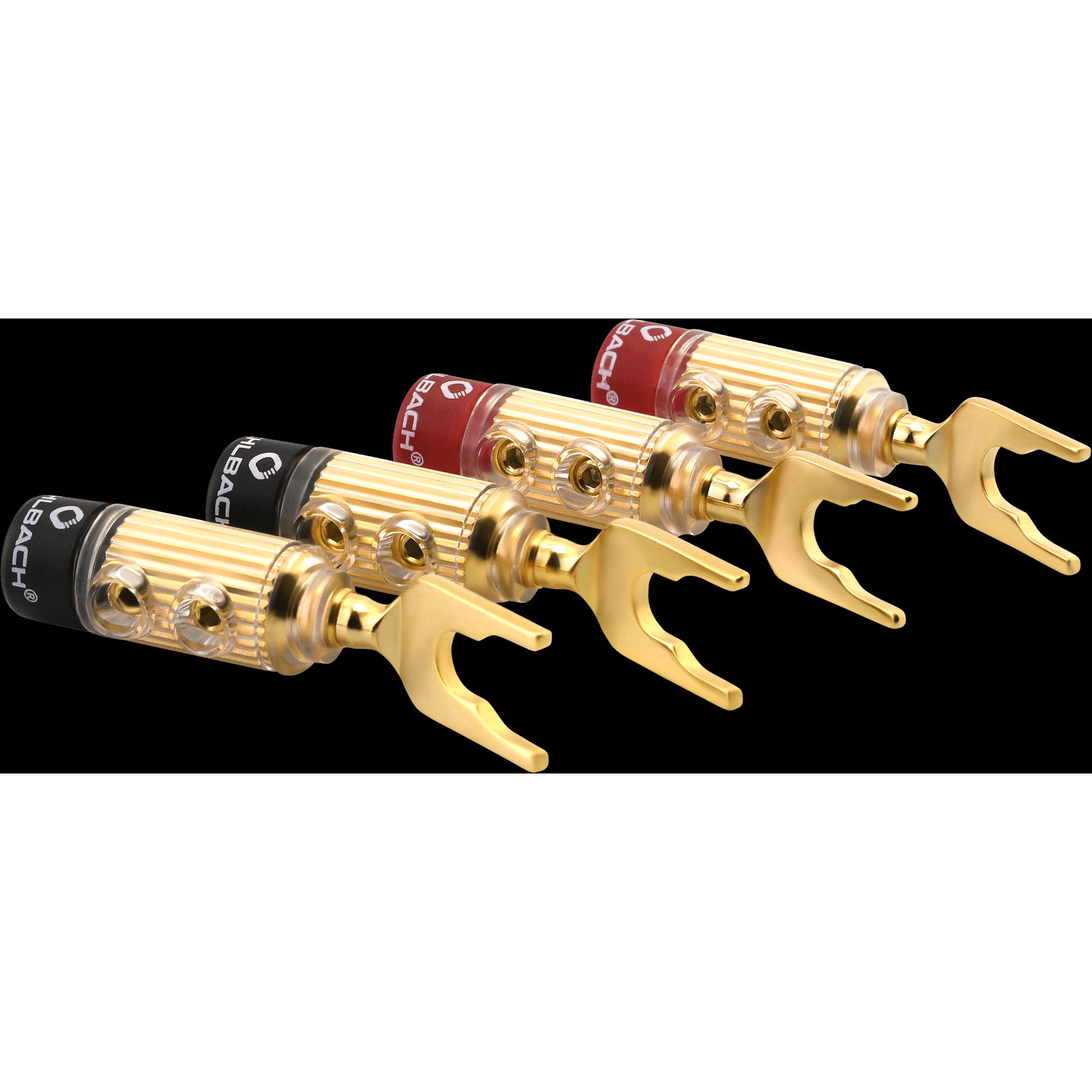 Oehlbach Fusion Lug, Audio Stecker, Gold, Rot, Schwarz
