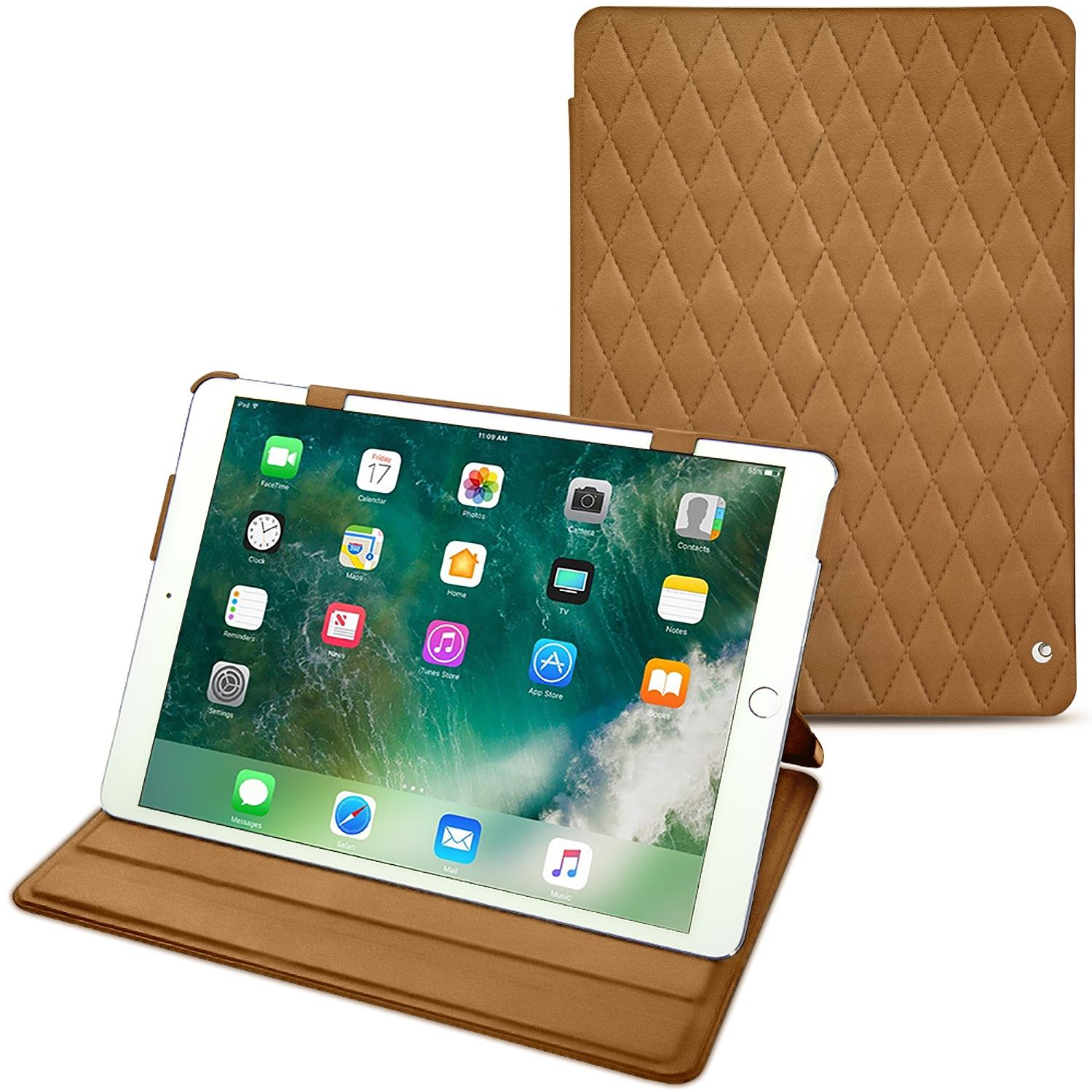 Noreve Lederschutzhülle horizontal (iPad Pro 10.5), Tablet Hülle, Braun