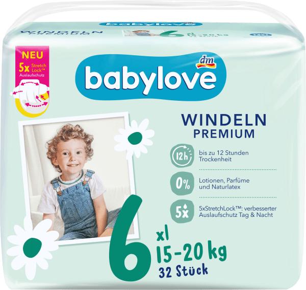 Actual product image dm babylove Premium-Windeln (Size 6, Pack, 32 Piece)