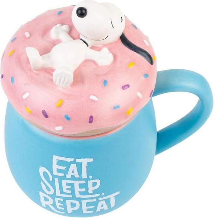 Actual product image NoName SNOOPY - Eat-Sleep-Repeat - Mug 3D + Couvercle - 500 ml (500 ml, 1 x)
