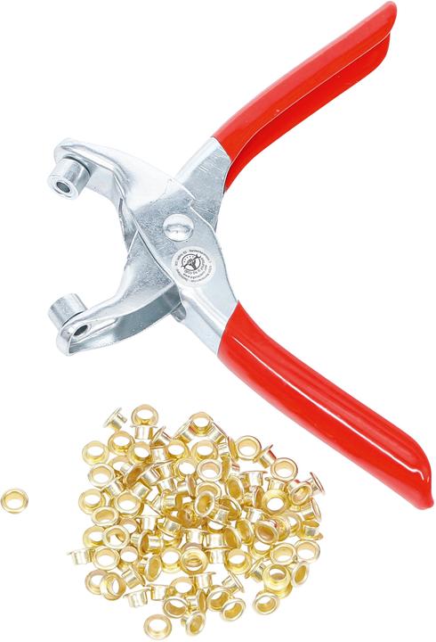 Actual product image BGS Eyelet Pliers with 100 Round Eyelets | 4.5 mm