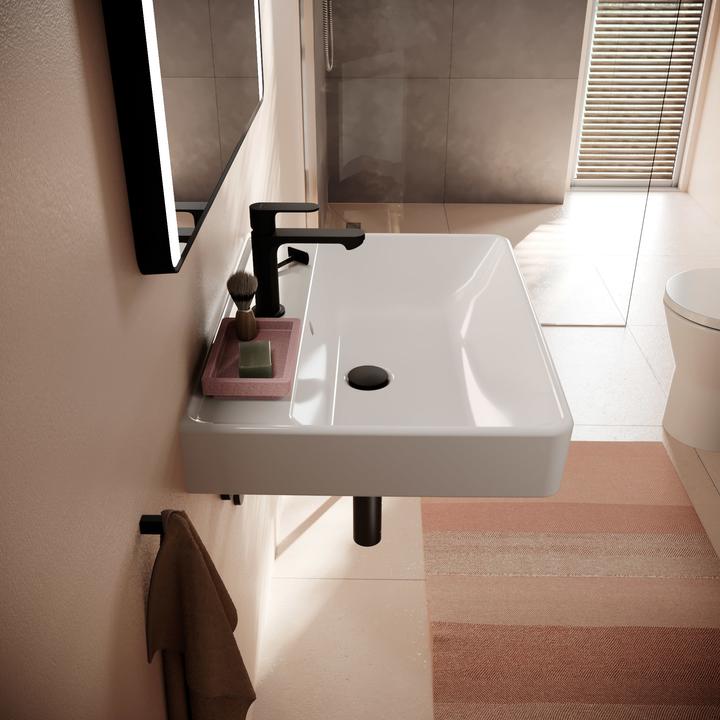 Produktbild hansgrohe Xanuia Q Waschtisch, 1 Hahnloch, mit Überlauf, 650x480mm, weiss (480 mm, 650 mm)