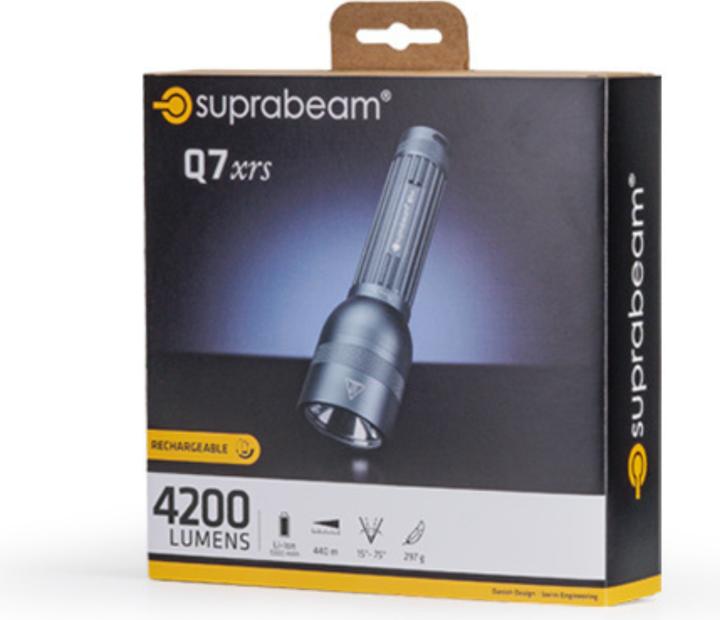Immagine prodotto Suprabeam Torcia ricaricabile Q7xrs - 4200 Lm (15.80 cm, 4200 lm)