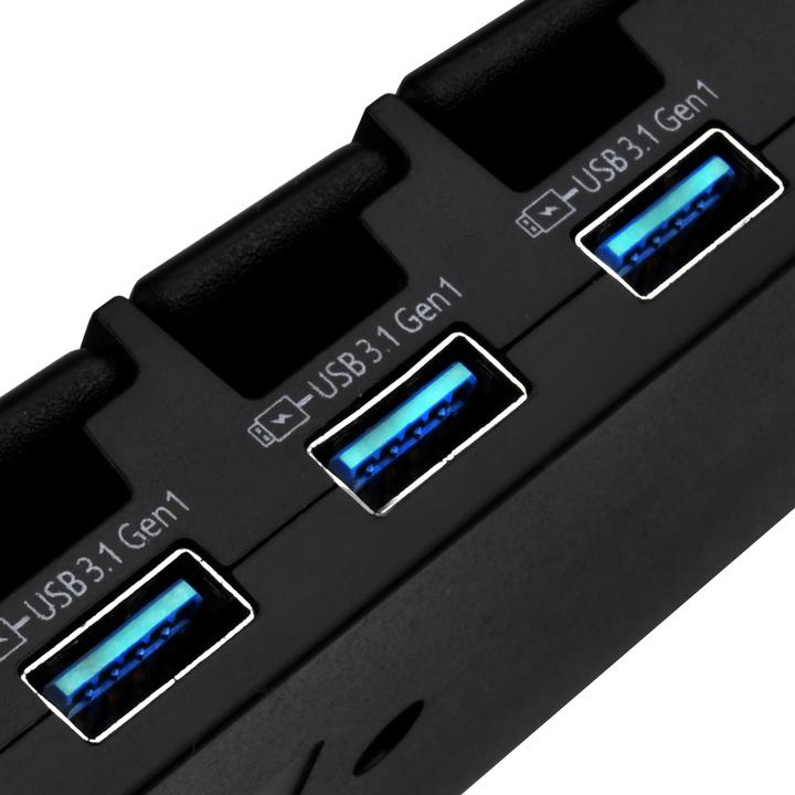 Produktbild Silverstone SST-UC03B-PRO - USB Lade Station, 7 Port - 36 Watt (USB-B, 7 Ports)
