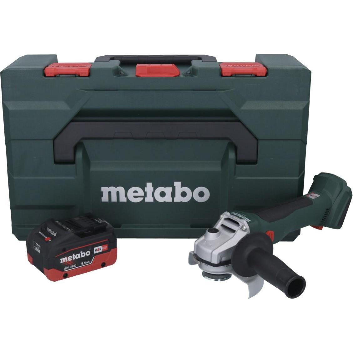 Thumbnail - Metabo, Winkelschleifer, W 18 L BL 9-125 Akku Winkelschleifer 18 V 125 mm Brushless + 1x Akku 5,5 Ah + metaBOX - ohne (1...