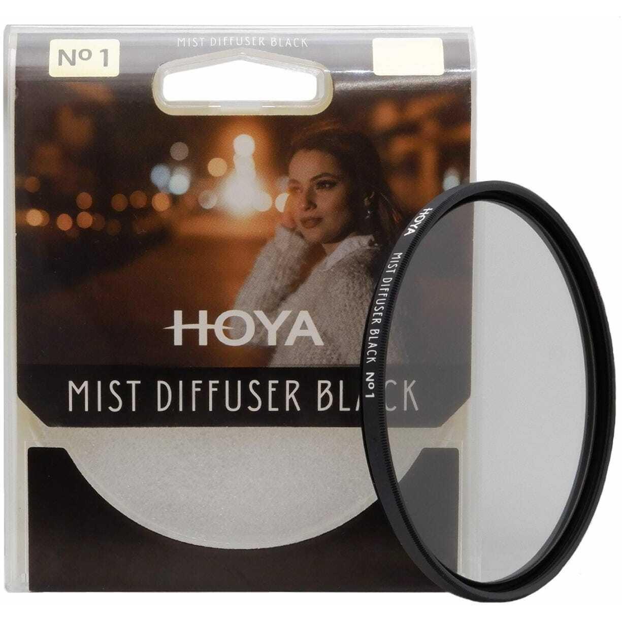 Hoya Mist Diffuser Black No1 (52 mm, Effekt Filter, 52 mm), Objektivfilter, Schwarz